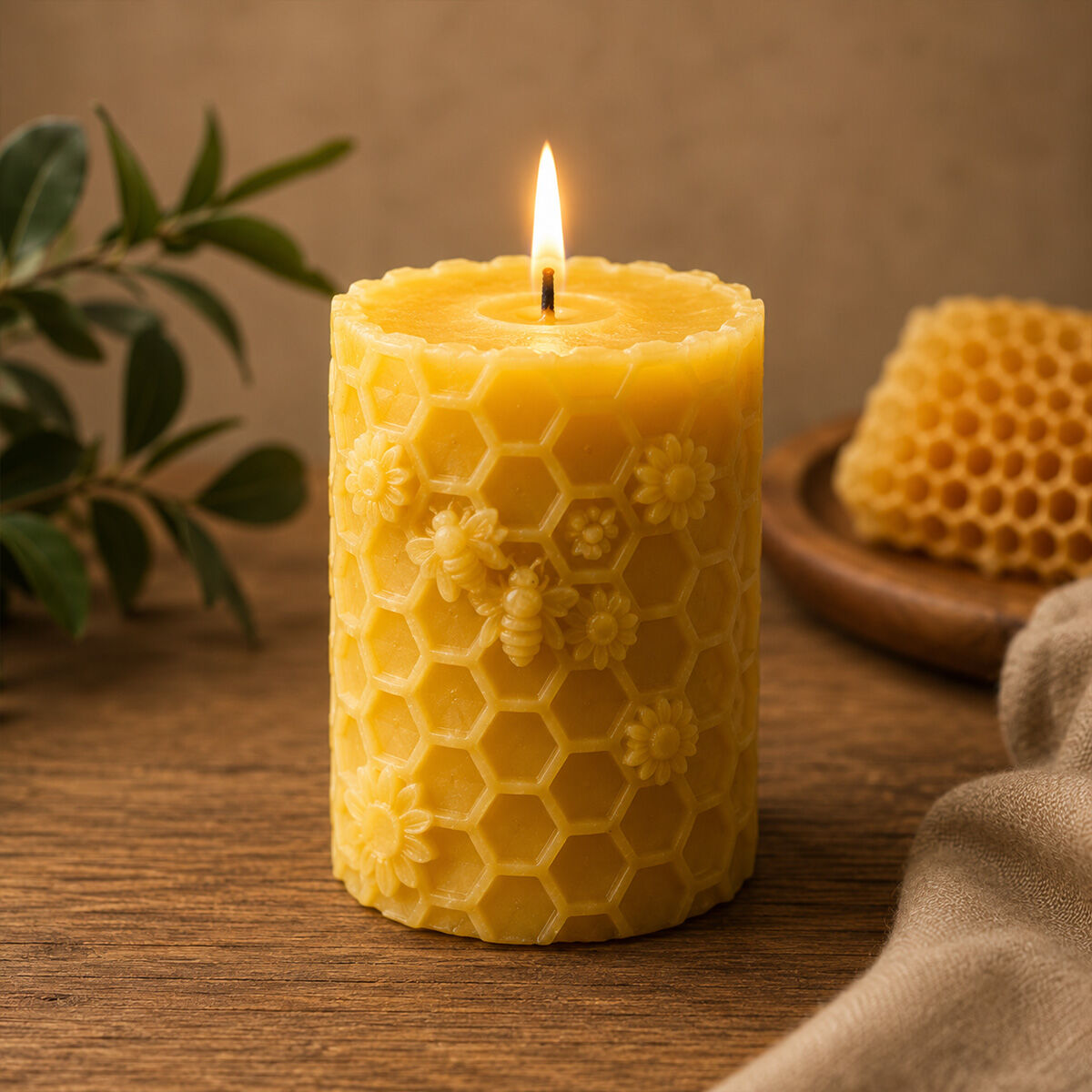 Beeswax Pillar Candles Beeswax Pillar Candles