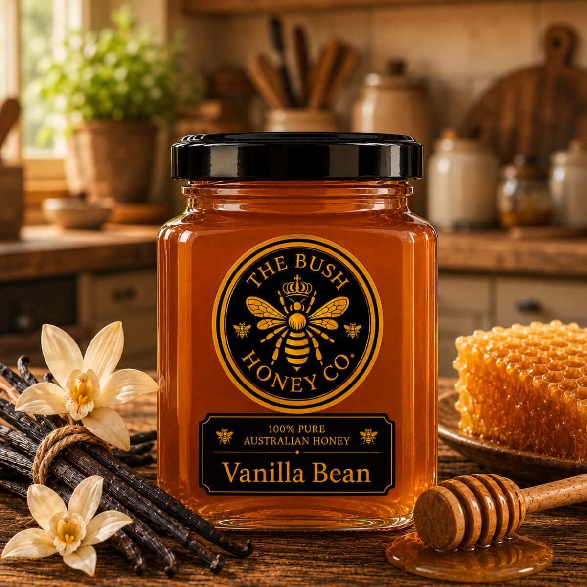 Vanilla Bean Honey 275g Jar Vanilla Bean Honey 275g Jar